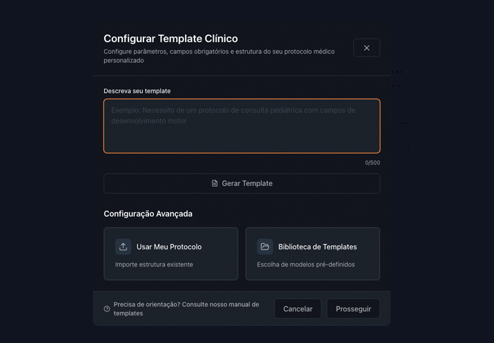 Gere seus próprios modelos