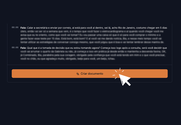 Transforme sua transcrição em modelos